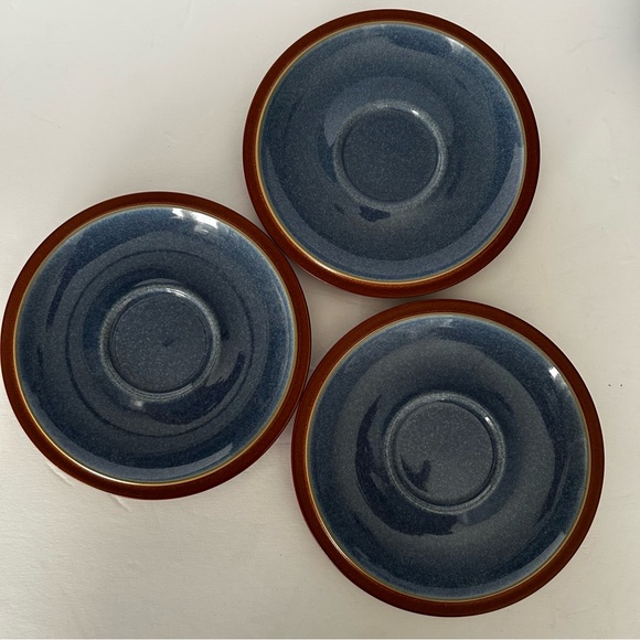 Cup and Saucer Sets, Denby England Blue Juice Berry 3 sets, six pieces. - Picture 5 of 10